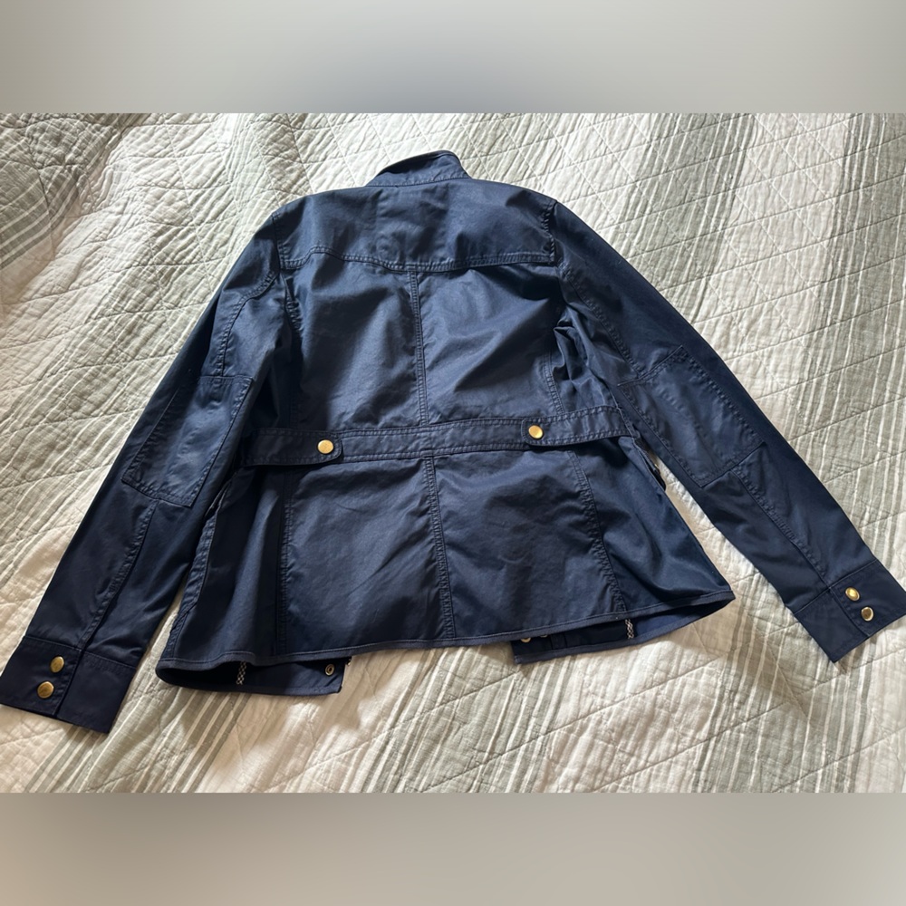 J. Crew Navy Blue Women's Zip up Field Jacket - Picture 11 of 11